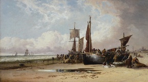 Fishing Boats at Dunkirk Beach