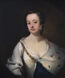 Portrait of a Lady in an Ermine Trimmed Cloak