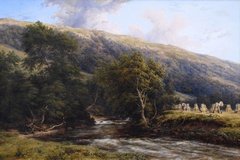 Scene in Monsal Dale Derbyshire
