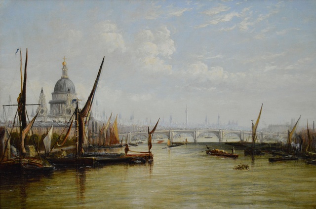 The River Thames with St Paul’s & Blackfriars Bridge