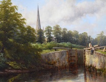 Lock on the River Avon near Stratford