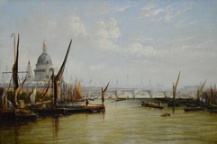 The River Thames with St Paul’s & Blackfriars Bridge